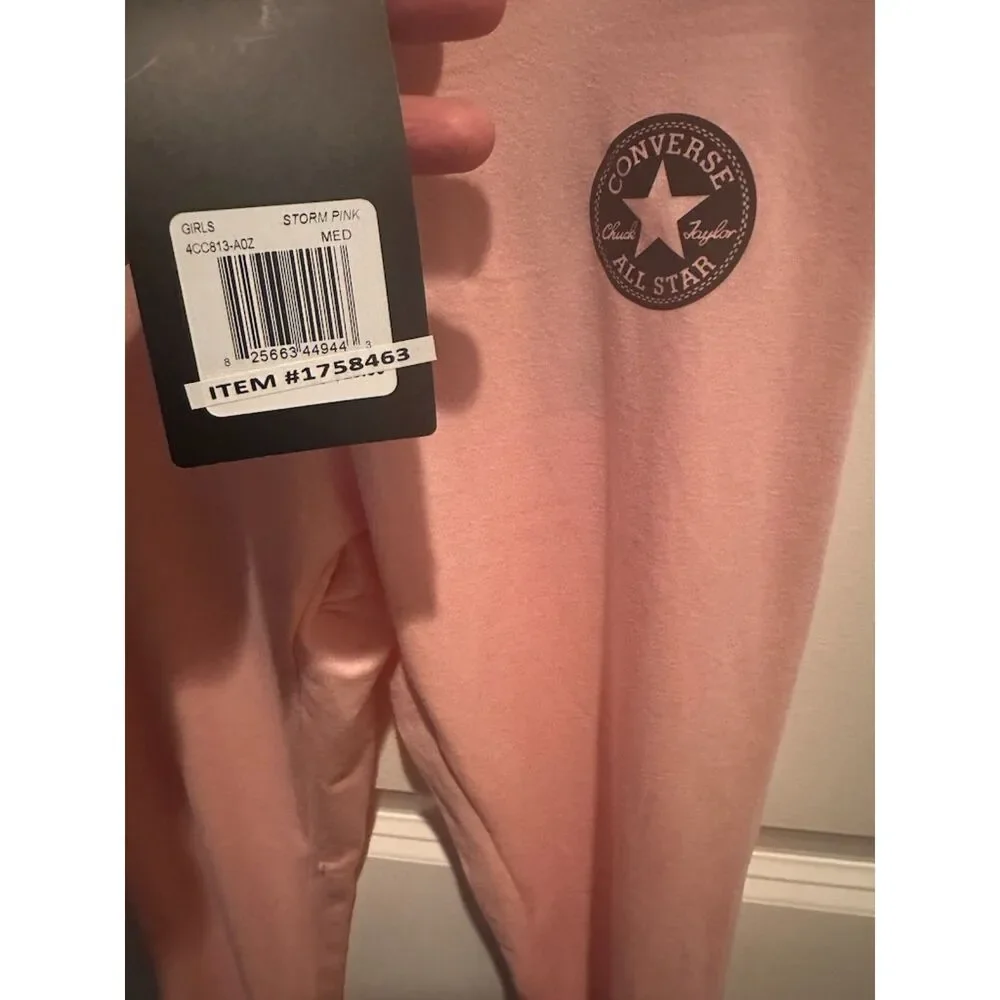 NWT Converse All Star Girl Storm Pink Leggings Size M